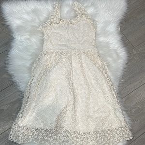 Zara cream lace dress
